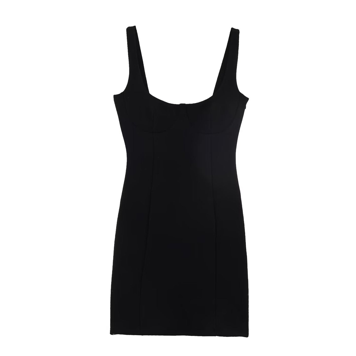 Women Clothing Solid Color Strap Short Dress