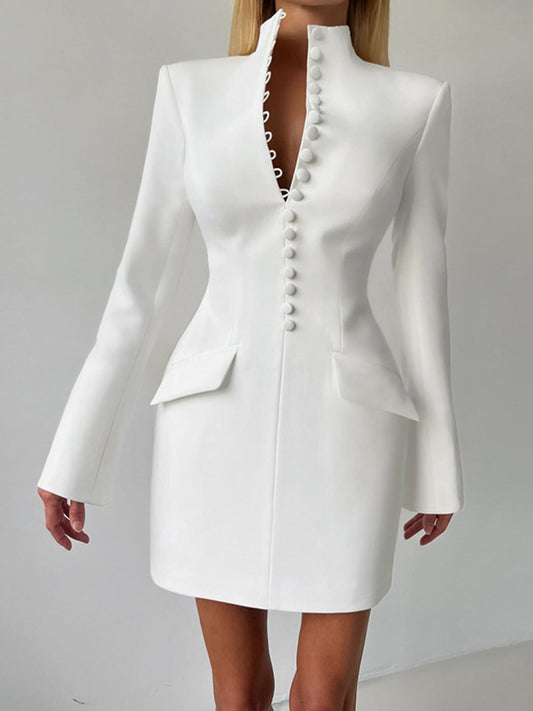 Button-Down Blazer Dress