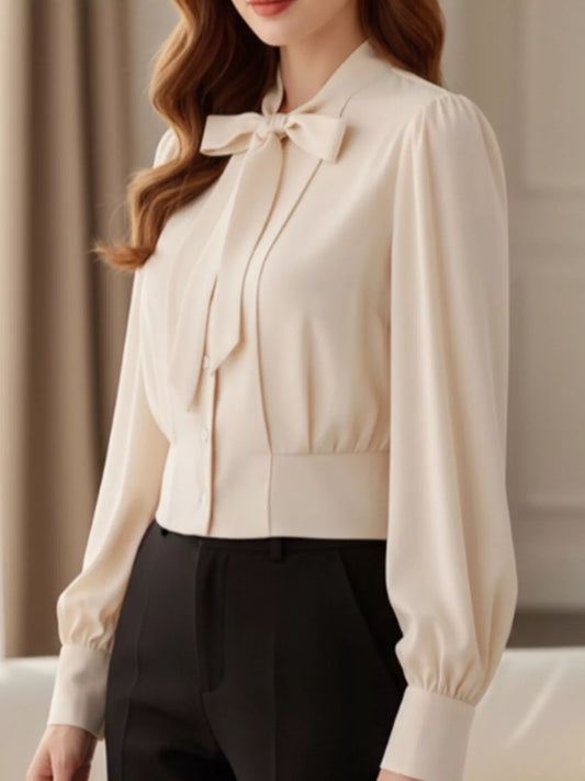 Bow Tie Long Sleeve Shirt
