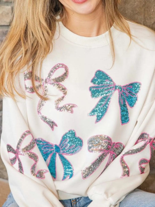 Sparkly Sequin Crewneck Sweatshirt