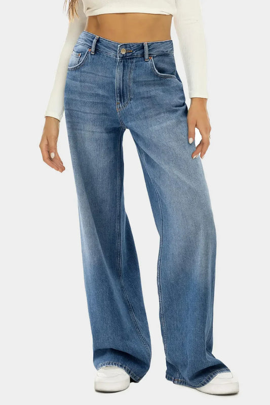 High Waist Wide Leg Jeans