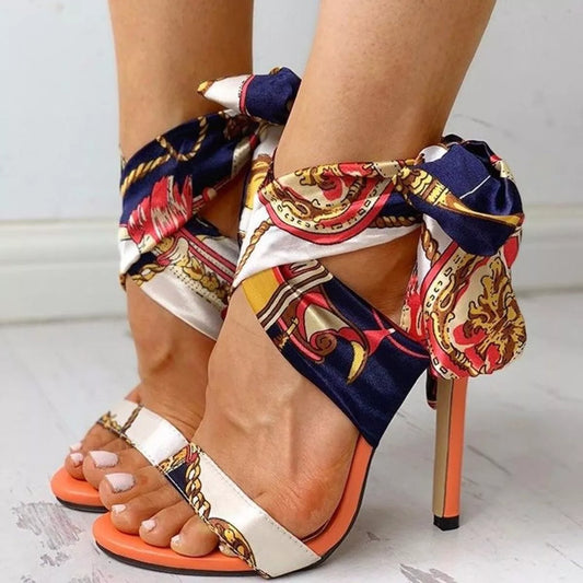 Open Toe Stiletto Sandals
