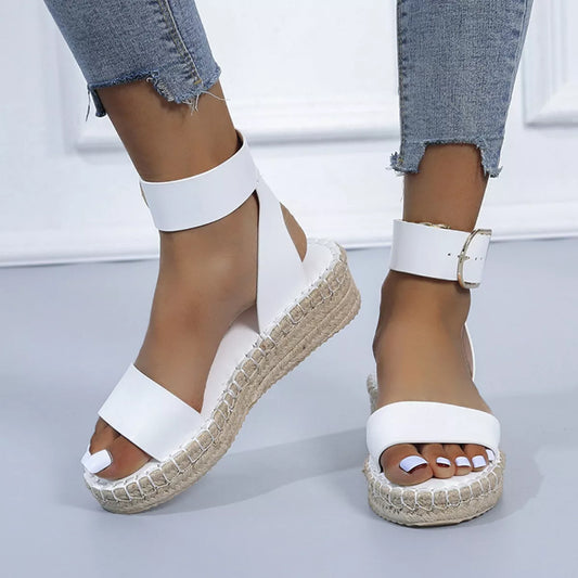 Open Toe Openwork Sandals