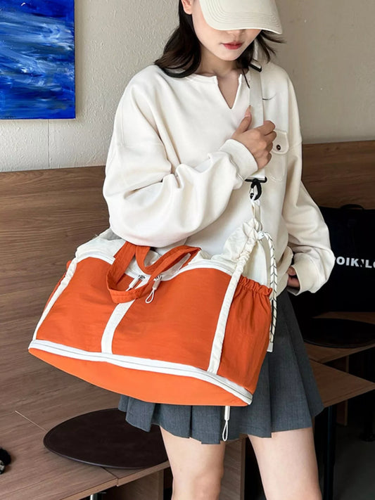 Color-Block Travel Bag