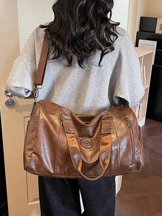PU Leather Duffel Bag