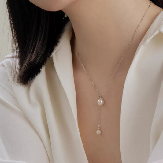 Pearl Pendant Y Necklace