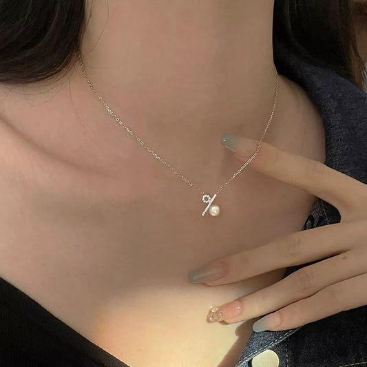 Pearl Percentage Pendant Necklace
