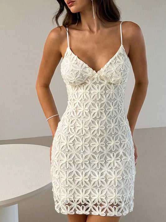Lace Bodycon Mini Dress