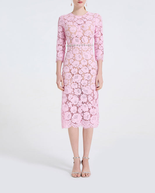 Women Lace Fishbone Beaded Dress A Fitted And Hourglass Shaped Dress
