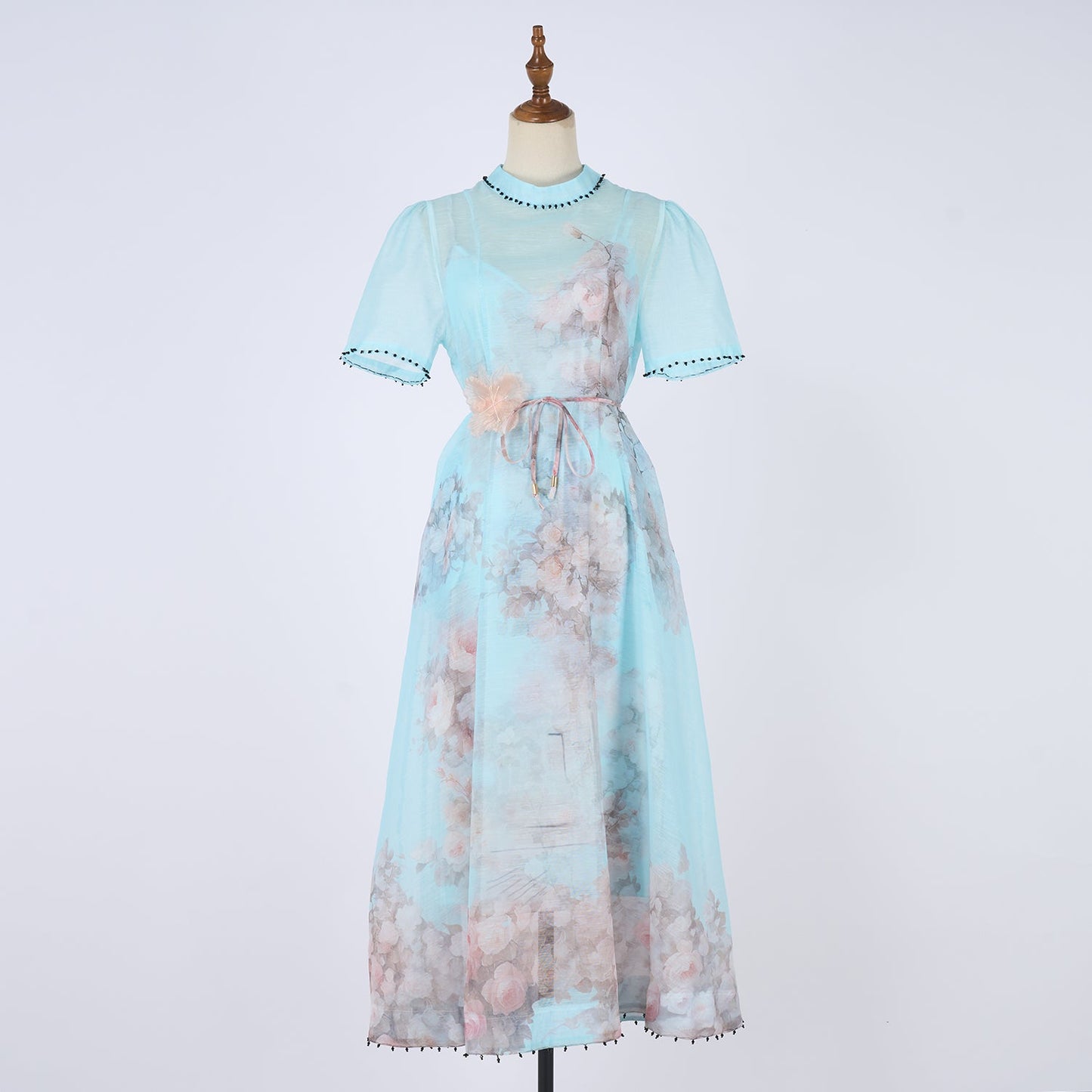 Women Short Sleeved Loose Fitting Dress Set