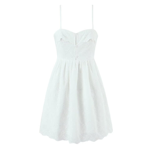 Spring Button Hollow Out Cutout out Camisole Floral Dress