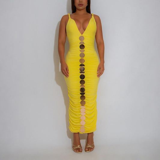 Women Clothing Sleeveless Sling Sheath Sexy Dress Fashionable Sleeveless Maxi Dress