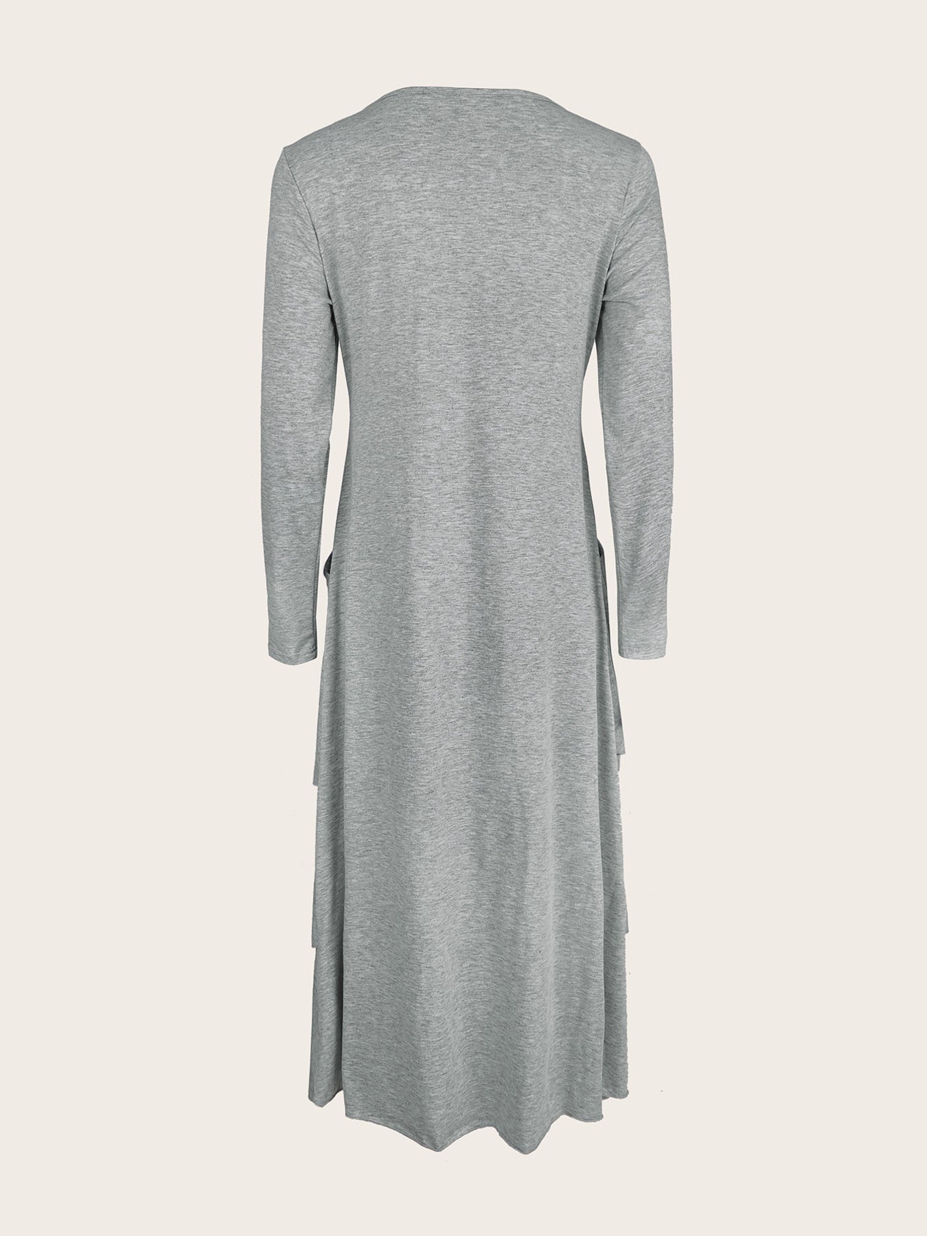 Full Size Heart-Decor Layered Midi Dress Plus Size