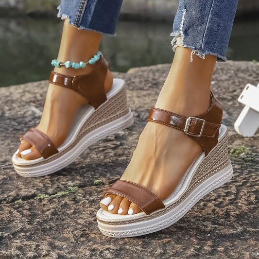 Open Toe Wedge Sandals