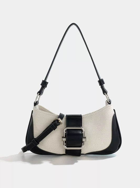Buckle Accent Shoulder Bag