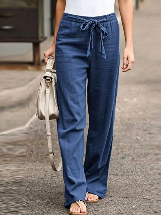Tied Wide Leg Pants