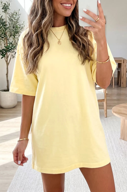 Round Neck Half Sleeve T-Shirt Dress