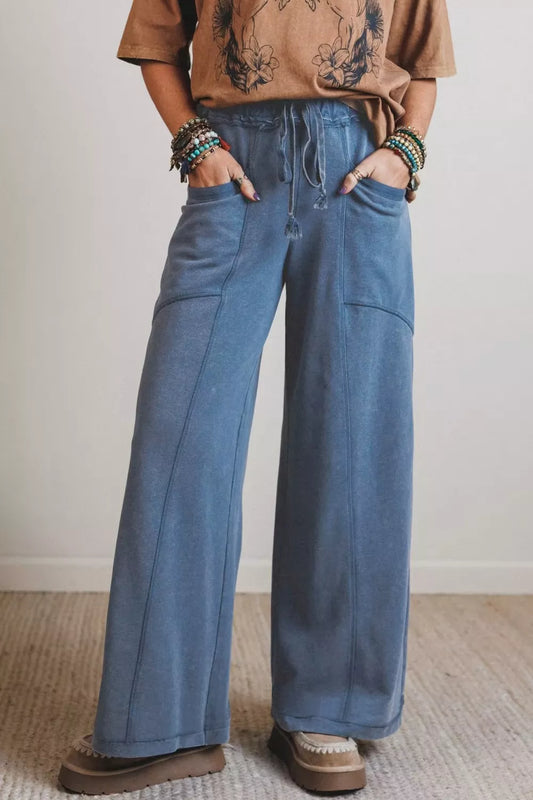 Relaxed Fit Drawstring Jeans