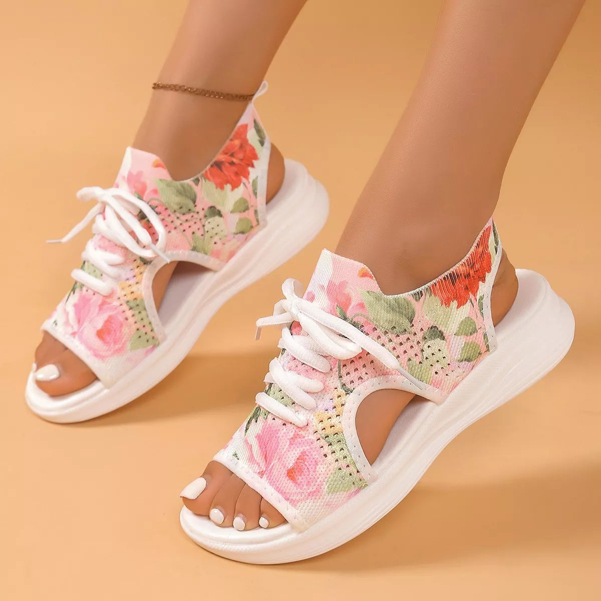 Tie-Dye Breathable Mesh Sandals
