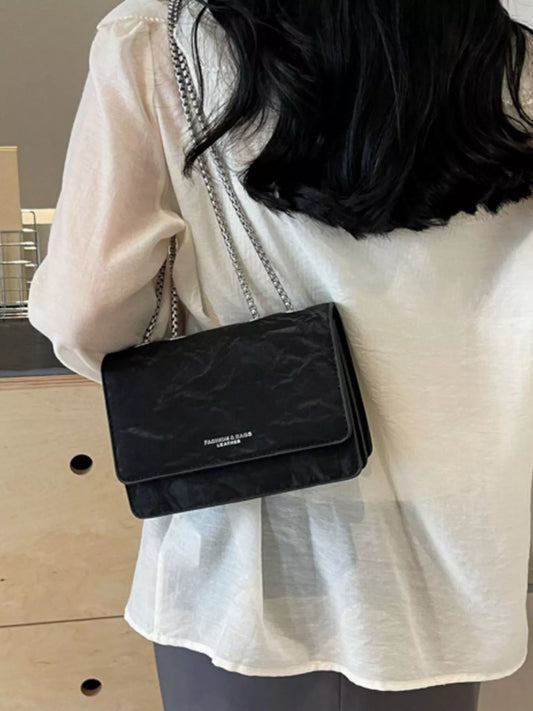 Texture Chain Shoulder Bag
