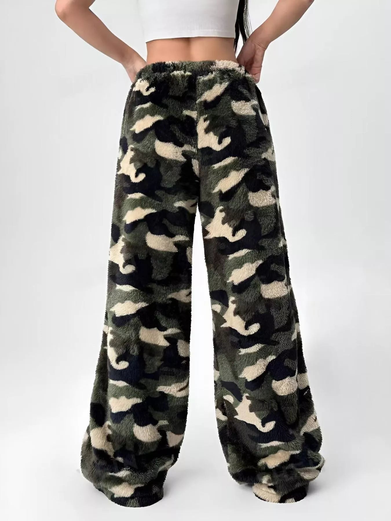 Leopard Wide Leg Pants