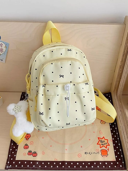 Polka Dot Lightweight Backpack Bag