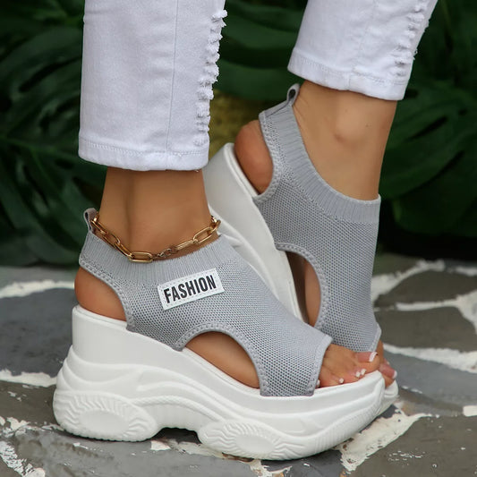 Open Toe Platform Wedge Sandals