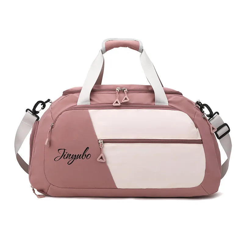 Contrast Nylon Travel Bag