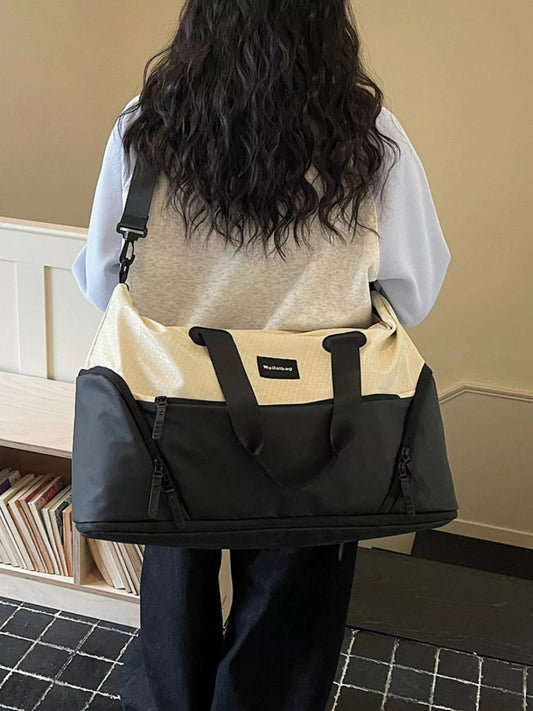 Two-Tone Duffle Bag