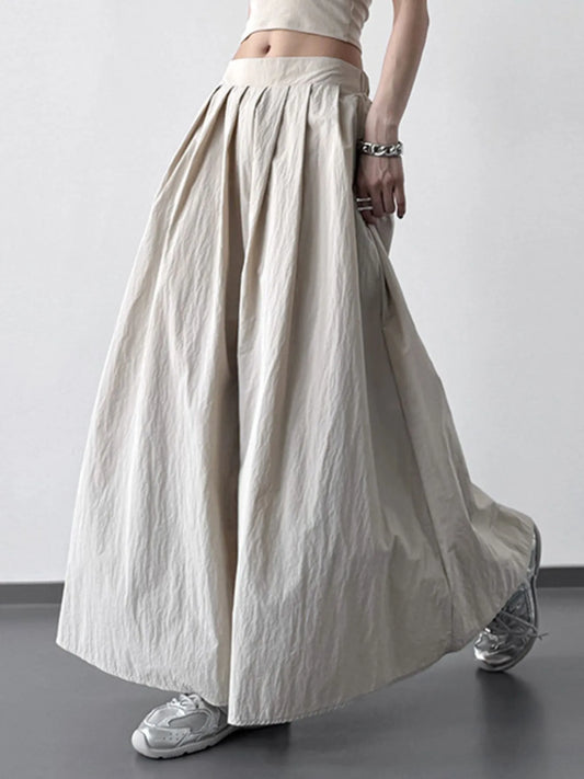Pleated Maxi Skirt