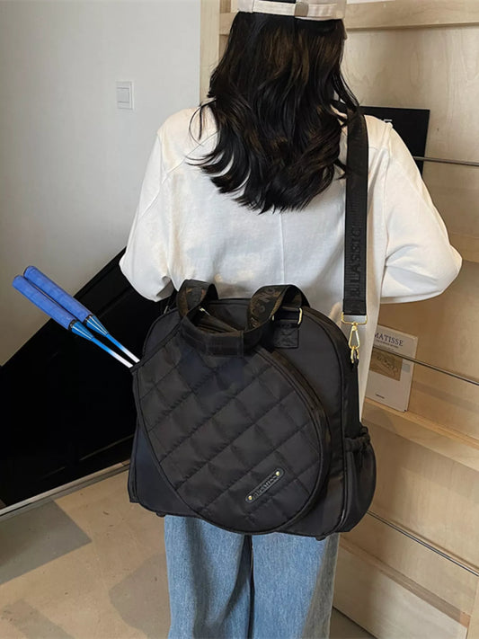 Quilted Badminton Racket Shoulder Bag