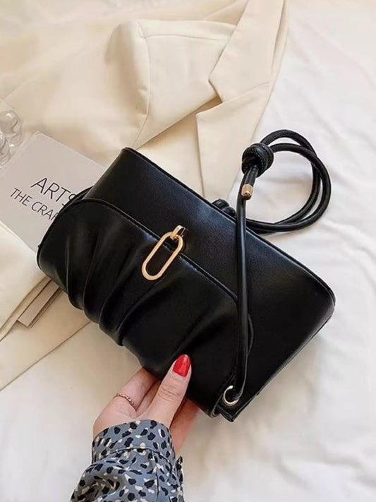 Ruched Detail Shoulder Bag
