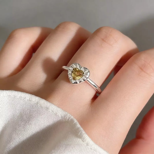 Heart-Shaped Open Ring