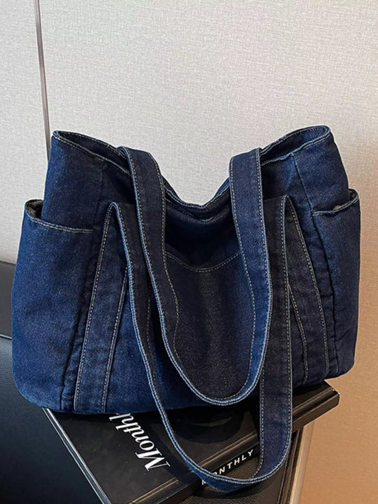Denim Tote Shoulder Bag