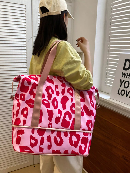 Leopard Print Travel Bag