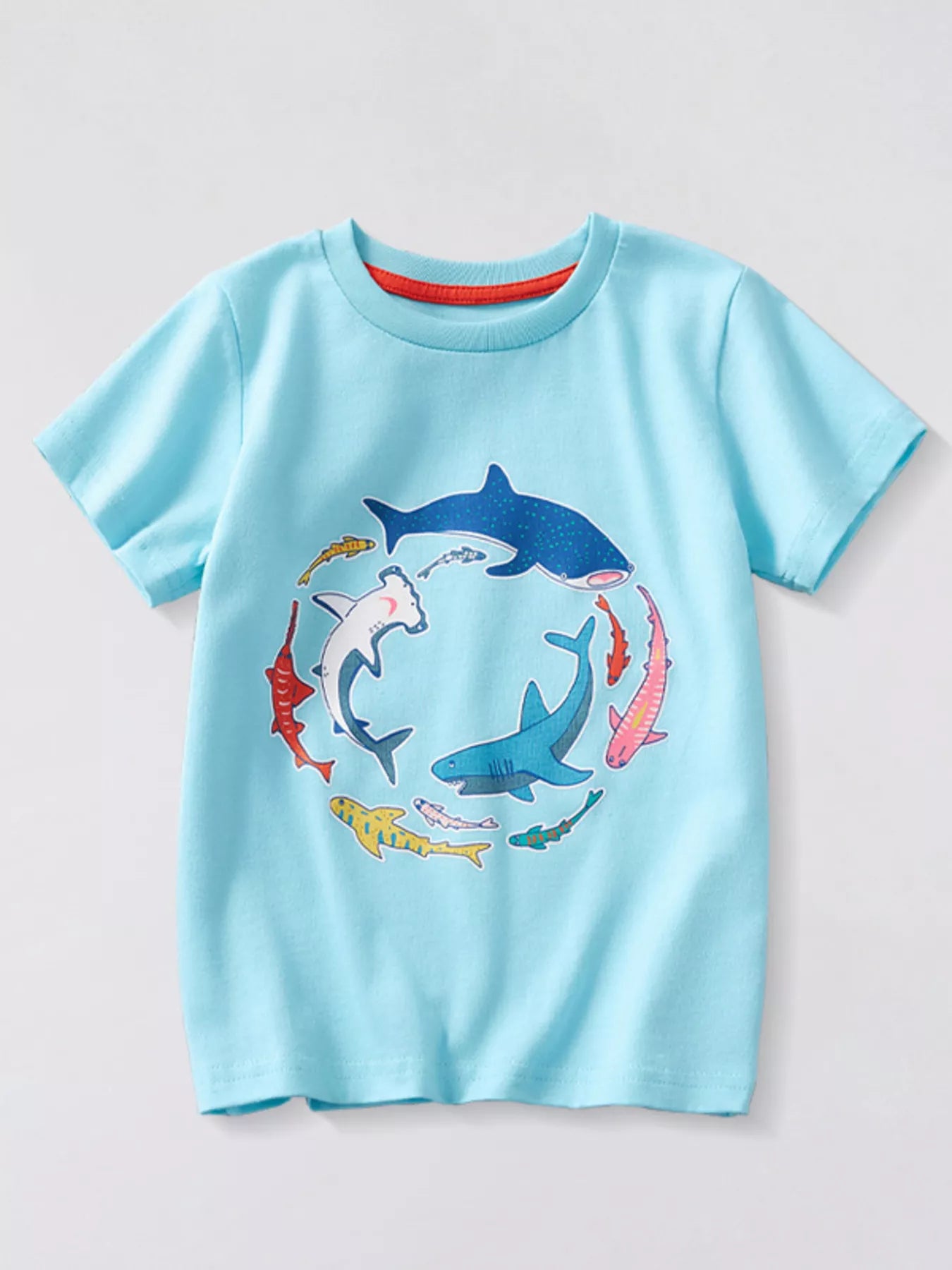 Children's Animal Graphic Short Sleeve T-Shirt