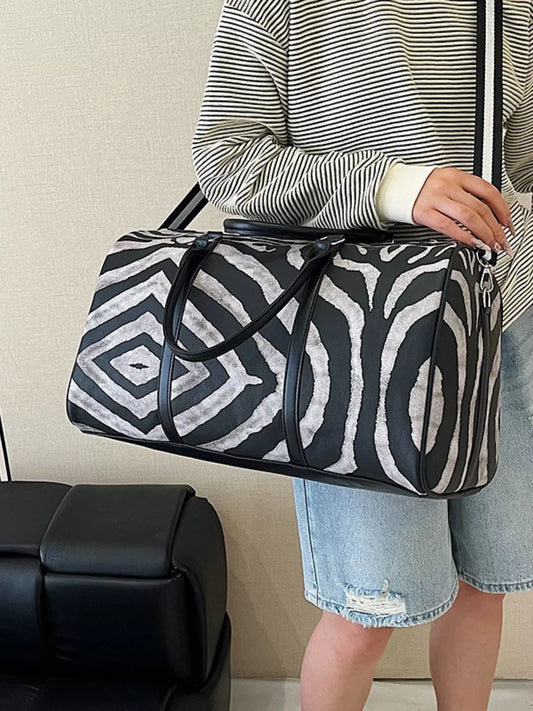 Zebra Print Duffle Bag