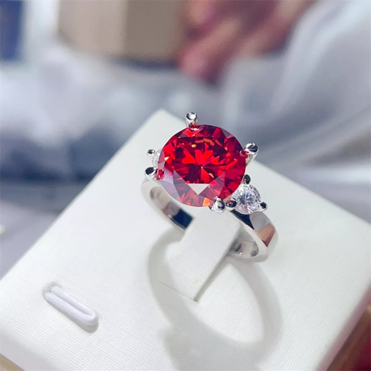 5 Carat Moissanite 925 Sterling Silver Ring