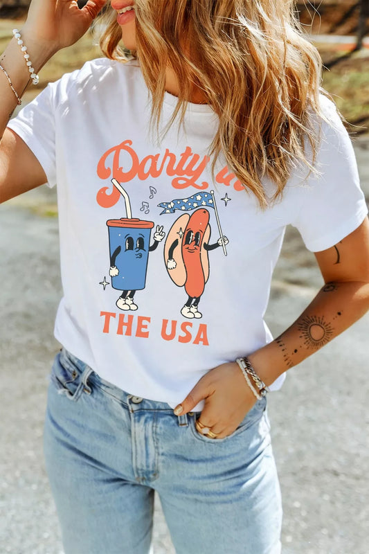 Party In The USA Patriotic Graphic Tee