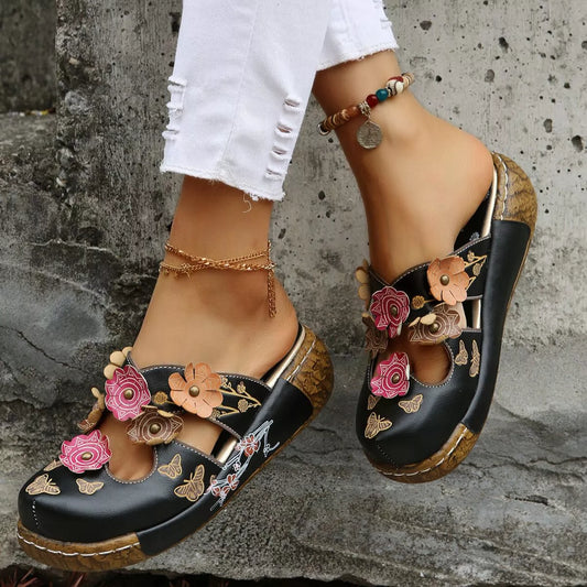 Round Toe Platform Sandals