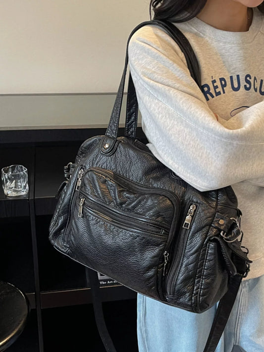 Multi Pocket Shoulder Bag