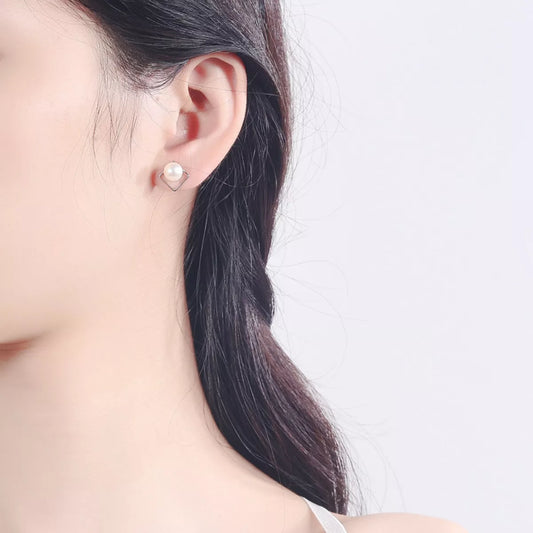 Pearl Stud Earrings