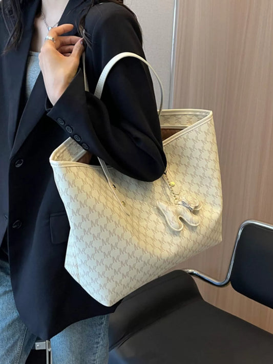 Patterned Large Capacity Tote Shoulder Bag
