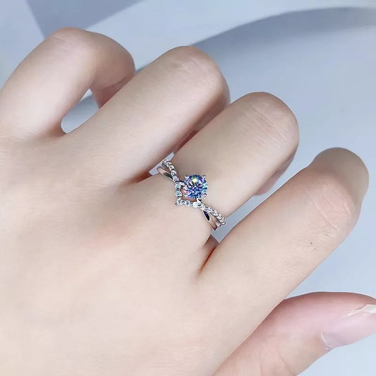 Moissanite 925 Sterling Silver Ring