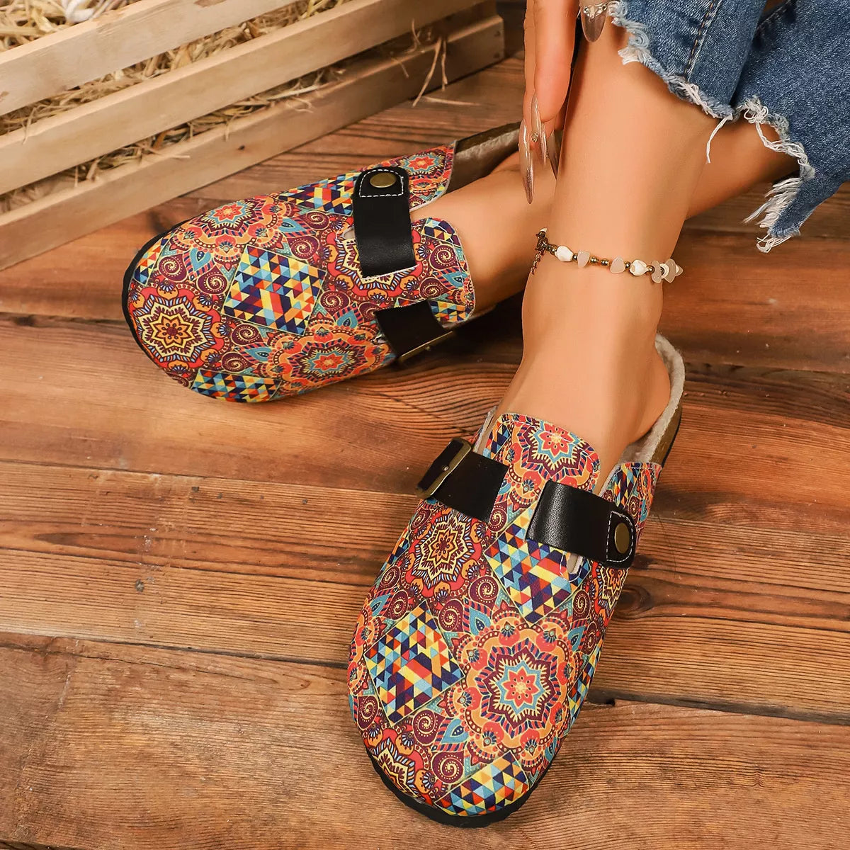 Round Toe Flats Slip-Ons