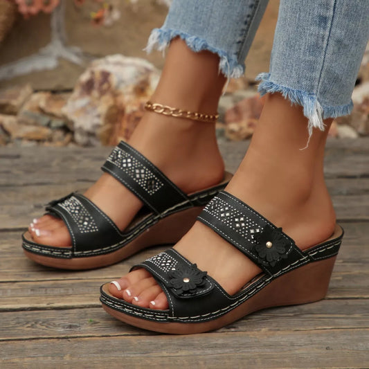 Open Toe Wedge Sandals