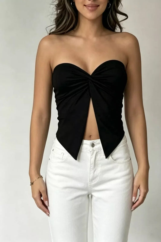 Twist Front Tube Top