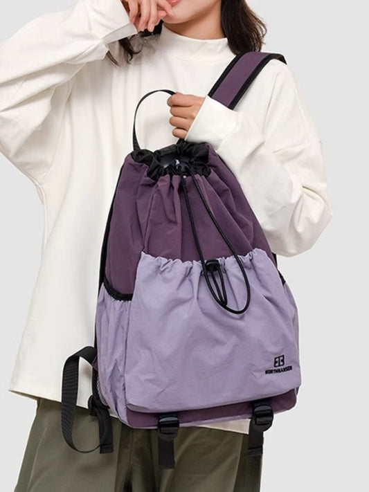 Drawstring Closure Lightweight Backpack Bag