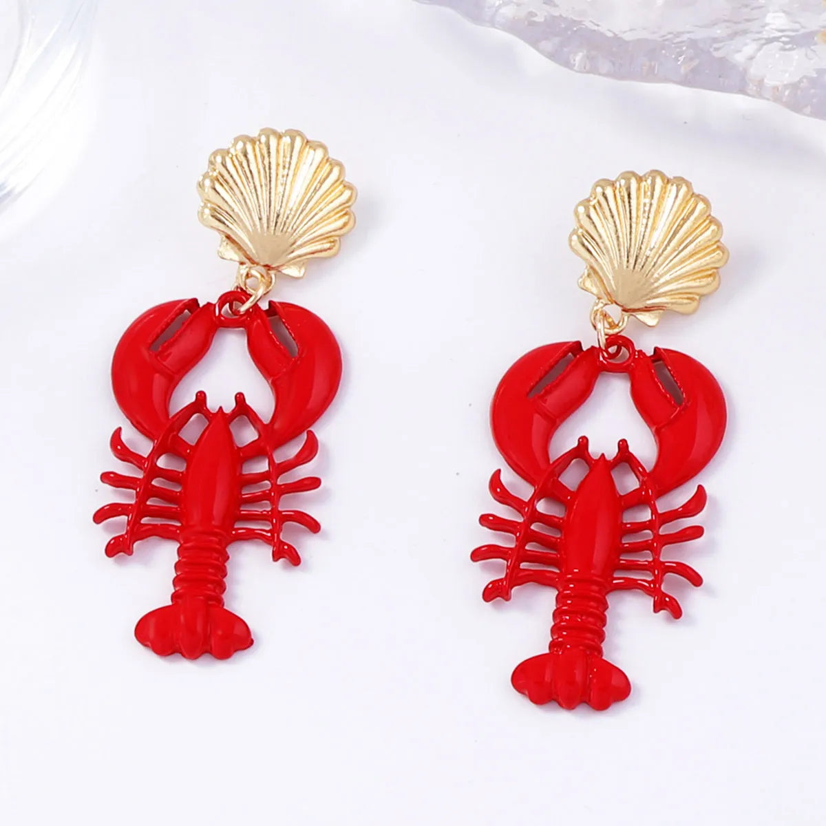 18K Gold-Plated Stainless Steel Drop Earrings