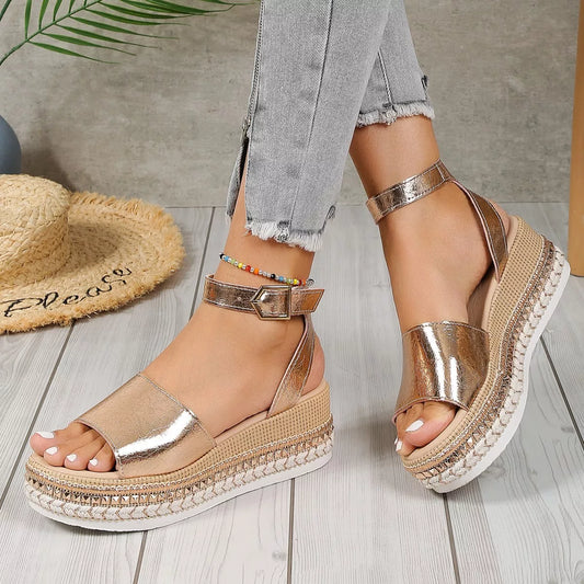 Open Toe Wedge Sandals